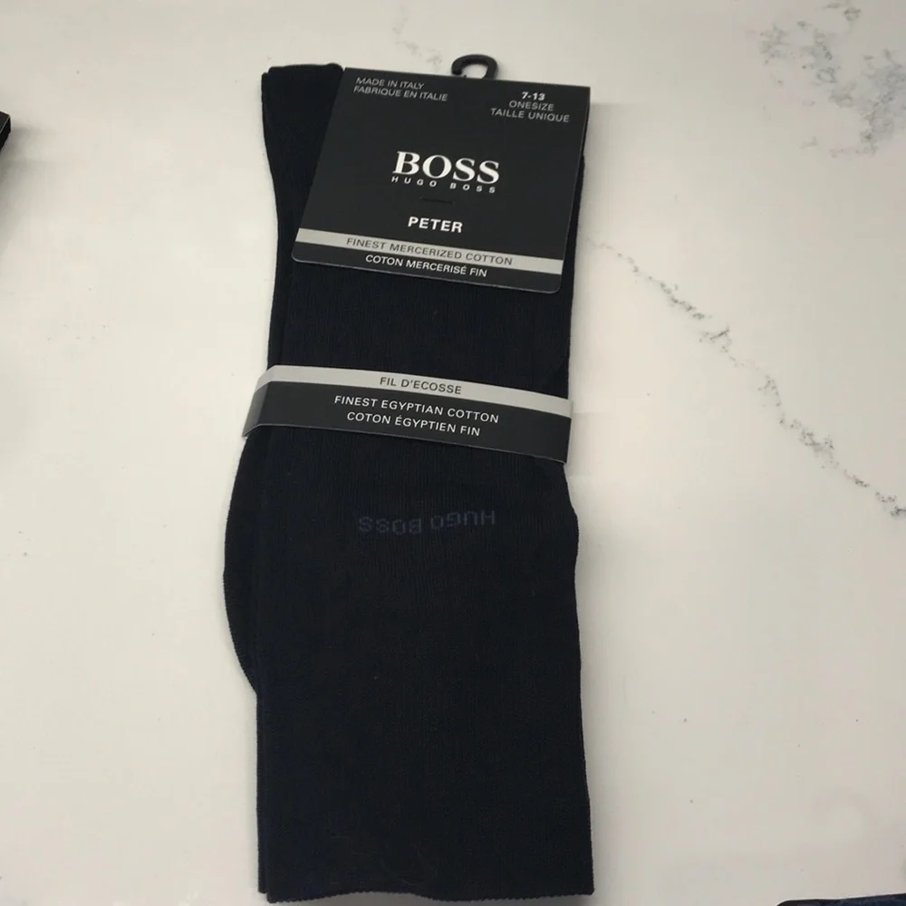 Hugo Boss NWT Mens Dress socks SET OF 2 Peter